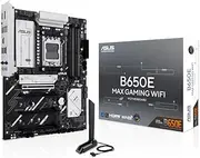ASUS B650E MAX Gaming WiFi Motherboard Socket AMD AM5 (ATX, DDR5, PCIe 5.0, 3X M.2, Wi-Fi 6E, Realtek 2.5Gb Ethernet, DisplayPort, HDMI, BIOS Flashback, Aura Sync)
