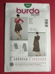 UNCUT Misses Pleated Skirts Sewing Pattern 8-20 Burda 7300