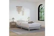 DREAMO Steel Bed Base Light Grey Single