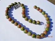 67 grams Unakite 10mm round sphere natural color Beads 15.5 inch strand