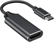 USB C to HDMI Adapter, Type c to HDMI 4K Adapter (Thunderbolt 3 Compatible) with Video Audio Output for MacBook Pro 2018/2017/2016, Samsung Note 9/S9/Note 8/S8, Huawei Mate 20 and More (Black)