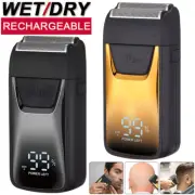 Gold USB Electric Shaver Trimmer Bald Razor Rechargeable Beard Shaving Machine