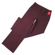 NWT SPANX 20385R The Perfect Wide Leg in Chianti Wine Ponte Pants L x 32