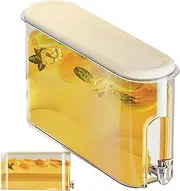 Drink Dispenser with Spigot | Fridge Water Dispenser with Spigot - Water Pitcher with Lid, Lemonade Stand Juice Jug, Refrigerator Liquid Container for Parties