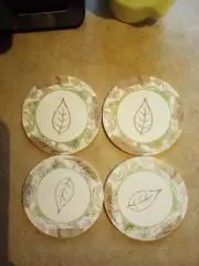 Corelle Ware Eloquence Coasters New W/ Leaf Pattern Set Of 4