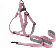 Adjustable Dog Y Harness Breathable Reflective Puppy Harness Leash for Small Medium Large Dog