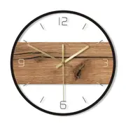 Old Wood Pattern Texture Acrylic Wall Clock Rustic Wood Cabin Country Wall Home