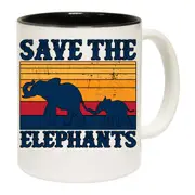 Save The Elephants Animal Mug Cup