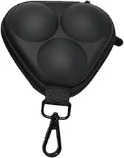 Golf Ball Bag, Golf Storage Zipper Handbag, Lightweight Golf Ball Storage Bag, Lightweight Portable with Carabiner Hard Shell Pouch for Women Easy Access Accessories Men Outdoor Storing Sports