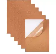 8 Pack Self-Adhesive Cork Sheets 1Mm Thick A4 Rectangle Insulation Cork Backing