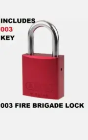 ABUS 72IB40REDKA003 Security Padlock Red Fire Brigade Keyed