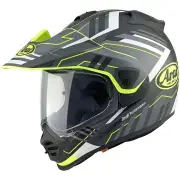 Tour-X5 Trail Yellow Black White Full Face Adventure Helmet