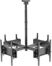 Adjustable Telescopic TV Ceiling Mount Bracket for 32 50 Inch LCD LED TVs 4 Side TV Hanger with Folding Design LWX