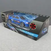 RC Super Z Blue Racer 4 Function Remote Control & Working Headlamps New Sealed