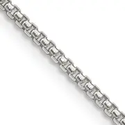 30 Inch Sterling Silver 1.75mm Round Box Chain