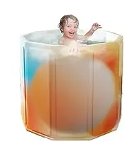 Portable Bathtub for Shower Stall | Children Sitting Bath Tub for Camping,Full Body Male Sitting Design Bathing Bucket
