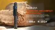 ACEBEAM Pokelite 2AA 600 Lumens 101 Meters 519A CRI 5000K Compact Pocket Light