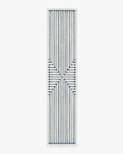 75' x 365' | Machine Washable Runner Rug | Kid & Pet Friendly | Indoor Rug | Jonathan Adler Inkdrop Slate Blue Rug | Ruggable