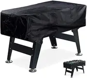 J&C Outdoor Foosball Table Cover,62 x 45 x 19 inches Foosball Table Protection Black Dustproof Foosball Table Cover (black)