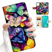 ( For Optus X Tap 3 ) Wallet Flip Case Cover AJ23803 Butterfly