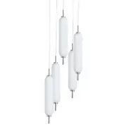 Dainolite TYA-1250LEDP Typha 12"W LED Multi Light Pendant - White