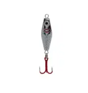 Clam Rattlin PT Spoon 1/4 oz - Silver - Ice Fishing Lure