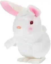 FUNNETOYU Bunny Wind Up Rabbit Plush for Funny Jumping Rabbit for Playtime Bedtime Easter Basket Filler Cute Design for Hands Fun