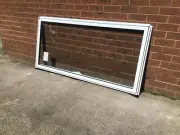 860h x 1810w NEW Aluminum Awning window Textura® White Clear Float DOUBLE GLAZED