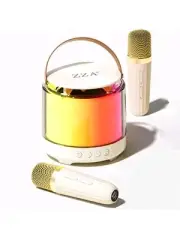 Mini Karaoke Machine: Portable Bluetooth Speaker with 2 Wireless Mics *New*