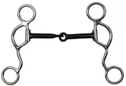Showman Half Moon Cheek Snaffle Bit