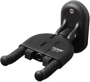 Foldable Auto-Lock Guitar Hanger Holder Keeper Wall Mount Bracket Hook for Electric Acoustic Guitars Bass Ukulele String Instrument Black One Size