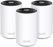 [TP-Link] Deco AXE5400 Tri-Band Mesh Wi-Fi 6E System, Smart Home, 6 GHz, Up to 5400 Mbps, Seamless Coverage, AI-Driven, 2.5 Gbps Port, HomeShield Security, Compatible with Alexa (Deco XE75 Pro(3-pack))