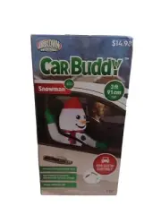 Snowman Car Buddy 3ft Energy Efficient LED Christmas Inflatable Gemmy Airblown