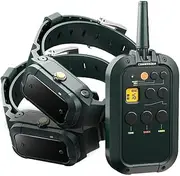 Houndware HW900 Waterproof Outdoor Dog Training Collar for Medium to Large Dogs with Remote, Beep Tone, Vibration, and Bark Control (2 Collars)