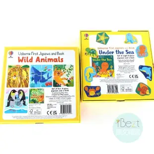 【iBezT】Usborne First Jigsaws and Book(Usborne 厚實不刮手的大片拼圖)