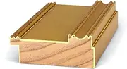 [Frame My TV] Deco TV Frames - Antique Gold Smart Frame Compatible Only with Samsung The Frame TV (3" Color Chip)