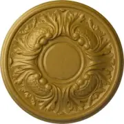 Ekena Millwork Ceiling Medallion 1.25" x 11.75" Wakefield Urethane Pharaohs Gold