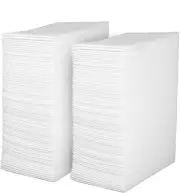 Linen Feel Disposable Guest Towels - Cloth Like White Paper Hand Napkins 200...