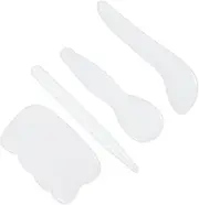 Ipetboom 4Pcs Massage Tool Creative Jade Scraping Board for Body and Facial Massage Durable and Smooth Design for Relaxation and Skin Care