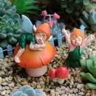 3-piece set Sprites Model Mushroom Fairy Crafts Tabletop Ornaments Courtyard