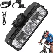 Bike Lights - Alloy Super Bright Bike Lights | 3.62inches Rechargeable Bicycles Headlight | 1000 Lumens Waterproof Rechargeable Lamp | Led Cycling Light with 7 Modes, Bright Safety Light for Roads