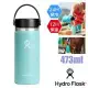 【美國 Hydro Flask】16oz/473ml 寬口不鏽鋼真空保冷保溫瓶水壺/HFW16BTS441 露水綠