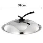 28/30/32/34/36cm Pot Cover Visible Frying Pan Cover Wok Lids Cookware Parts