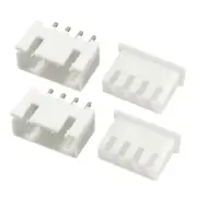 100 Pairs 2.54mm Pitch 4P XH2.54-4P Connector Female Pin Header + Housing