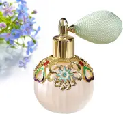 Joyeee Vintage Refillable Perfume Spray Bottle - 50ml Golden Glass Atomizer D...