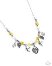 Paparazzi Flight Of The Sparrow Yellow Necklace NWT