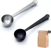 Coffee Scoop,Stainless Steel Coffee Scoop Clip,Coffee Spoon Measuring,For Ground