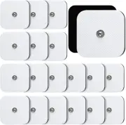 TENS Unit Replacement Pads, 20PCS 3.5Mm Snap Electrode Pads, Self-Adhesive Elect