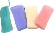 KOCKSHION 4pcs Mesh Soap Bag Bar Soap Scrubber Pouch for Shower Exfoliating Pouch Lanyard Multi-use for Travel