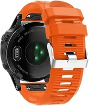 [MGTCAR] 13 colors 26mm Sport Silicone Watchband Wriststrap for Garmin Fenix 6X 6 6S Pro 5X 5 5S Plus 3 HR 20 22mm Easy Fit wirstband